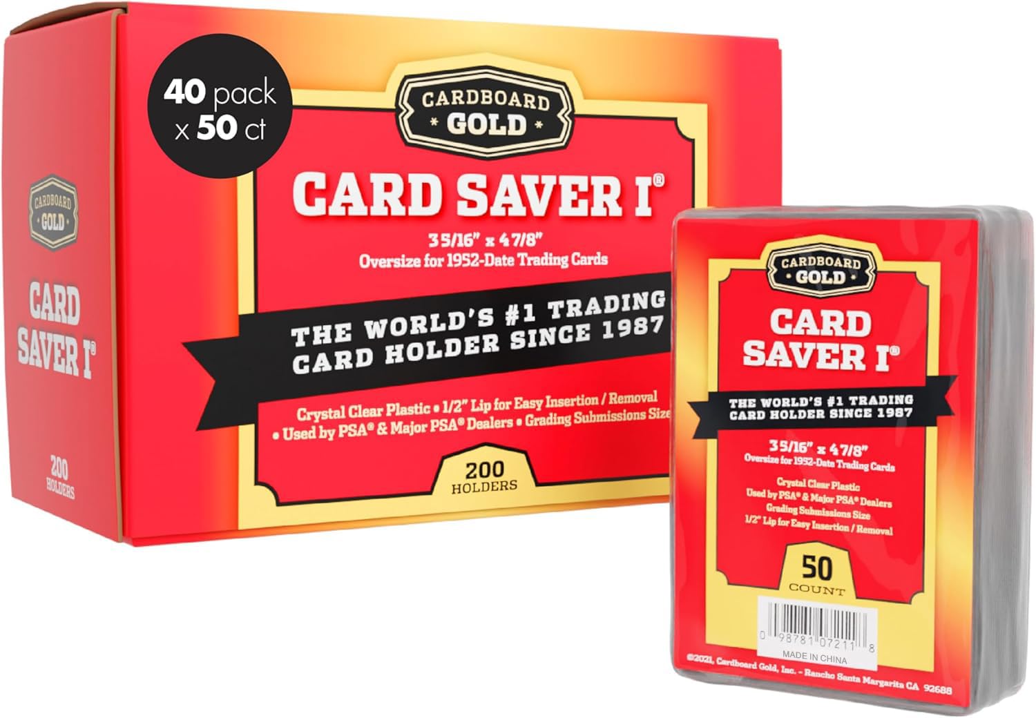 GC GPカード Cardboard Gold Card Saver 1-2000 Count - Semi Rigid Card