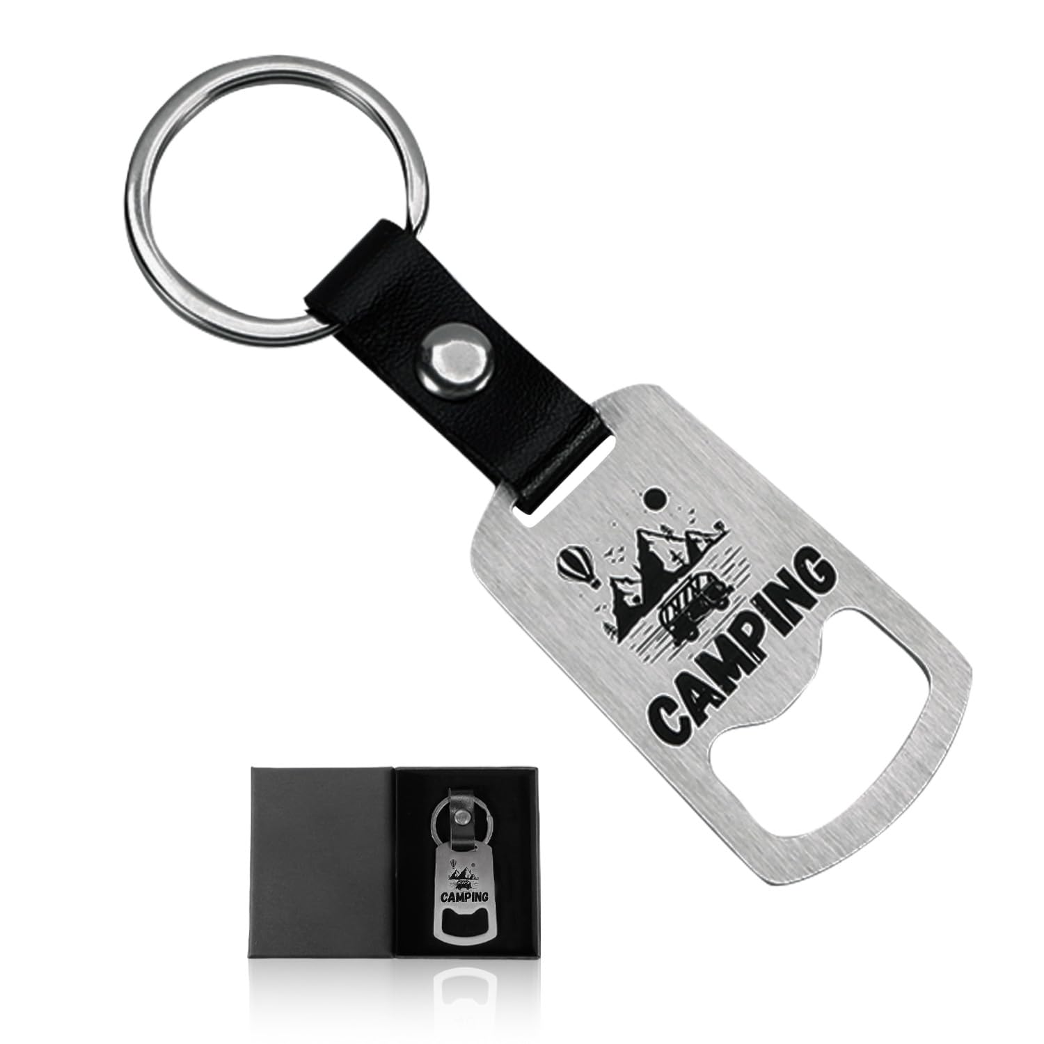 Camping Bottle Opener - Traveling and Camping Essentials Presents, Bottle Opener Ideas Father's Day Gift Beer Oper for Dad, Husband, Friends, Colleague Accessories