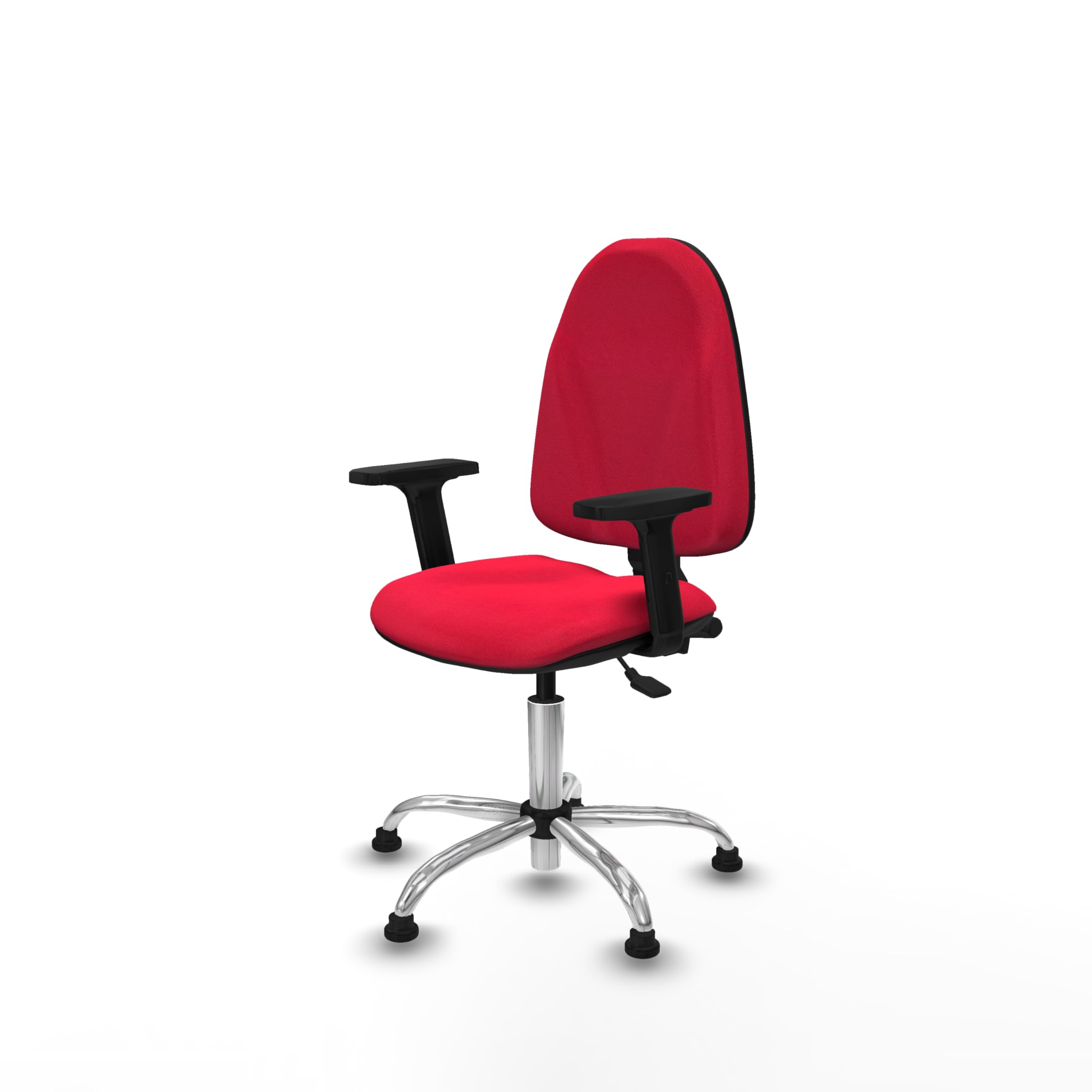 Piqueras y Crespo - Silla ergonómica cómoda Algarra, operativa con Brazos 2D, Mecanismo asíncrono, Respaldo Regulable en Altura, Ideal para Oficina y Laboratorio.