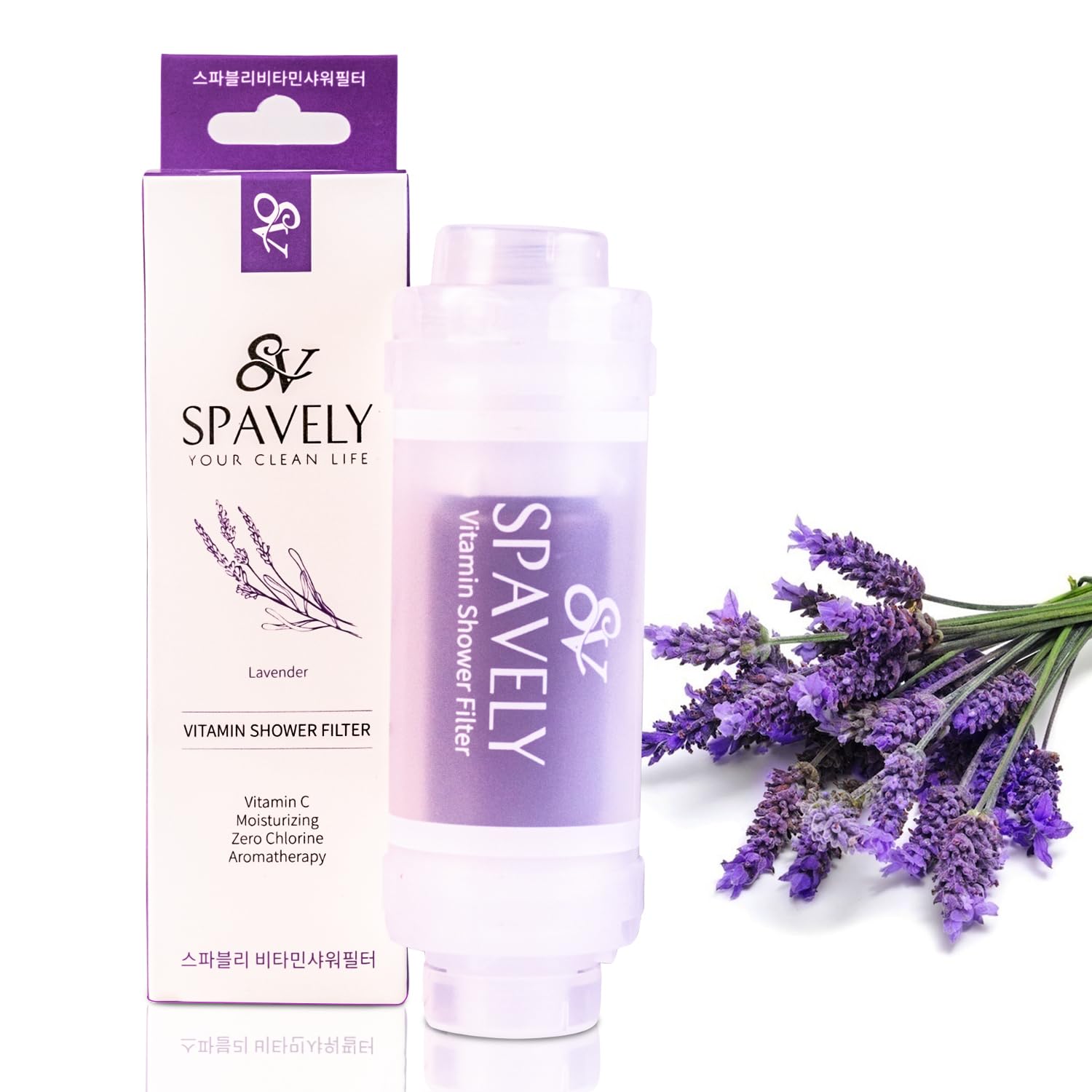 Lavender shower filter