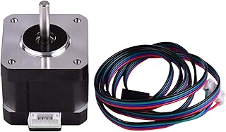 Motor De Passo,42 Motor de Passo 2 Fase de 0,9 Grau Ângulo de Passo de Baixo Ruído 17HS4401S Motor de Passo com Cabo de 1m para Impressora CNC 3D