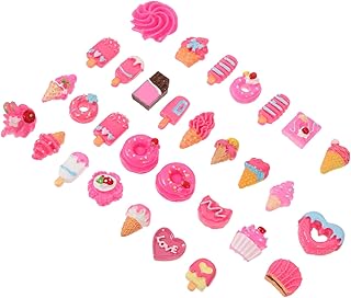 BCOATH 30 Pçs Acessórios DIY Capa De Telefone Acessórios Ornamento De Resina Kawaii Lindos Pingentes De Resina Kawaii Joias Para Unhas Capa De Telefone Fofa Mini Pingentes De Resina