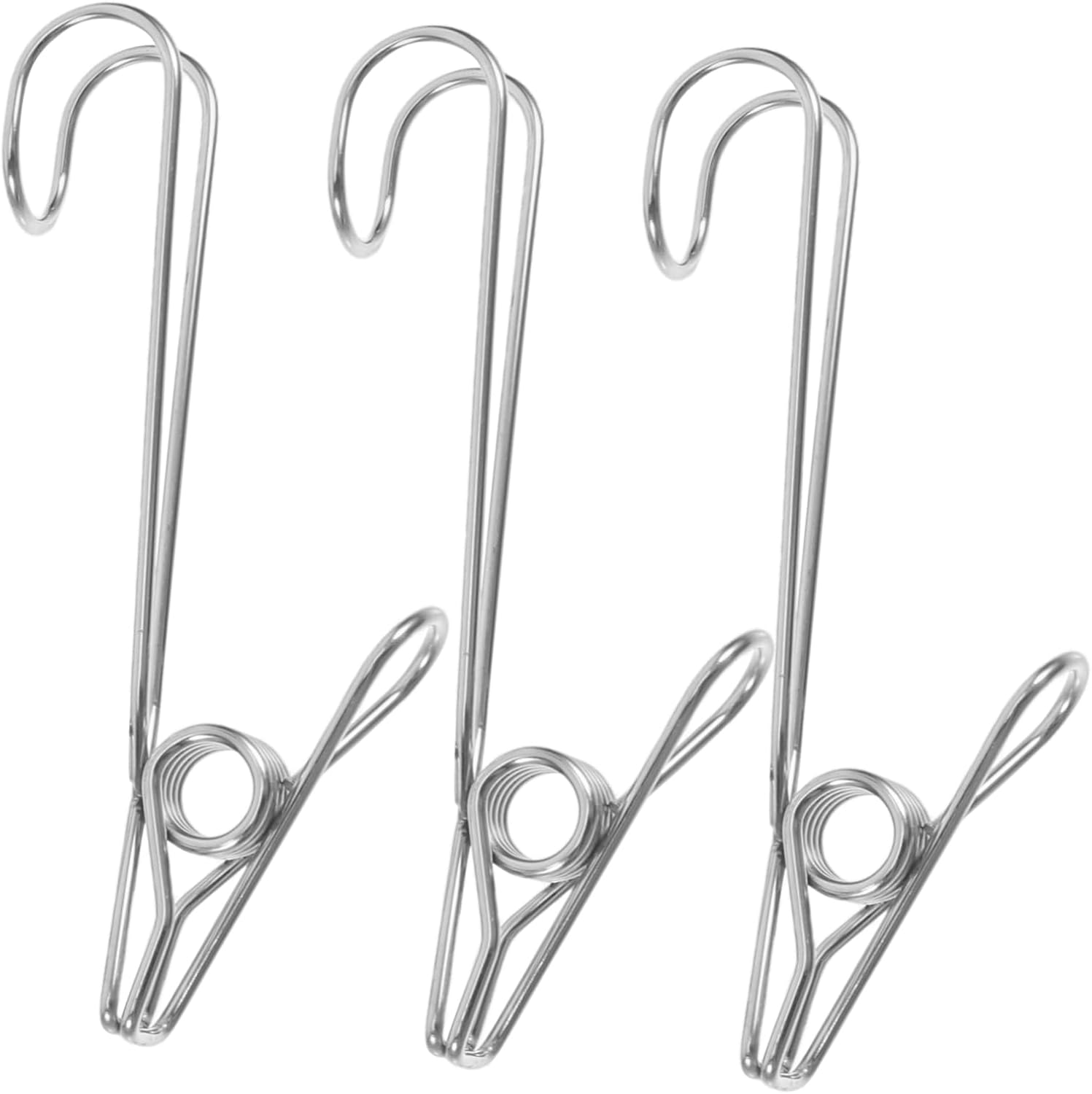 Space Saving Metal Clothes Pegs 11cm Large Size Heavy Duty Clips Stainless Steel Quilt Drying Clip for Outdoor Clothesline