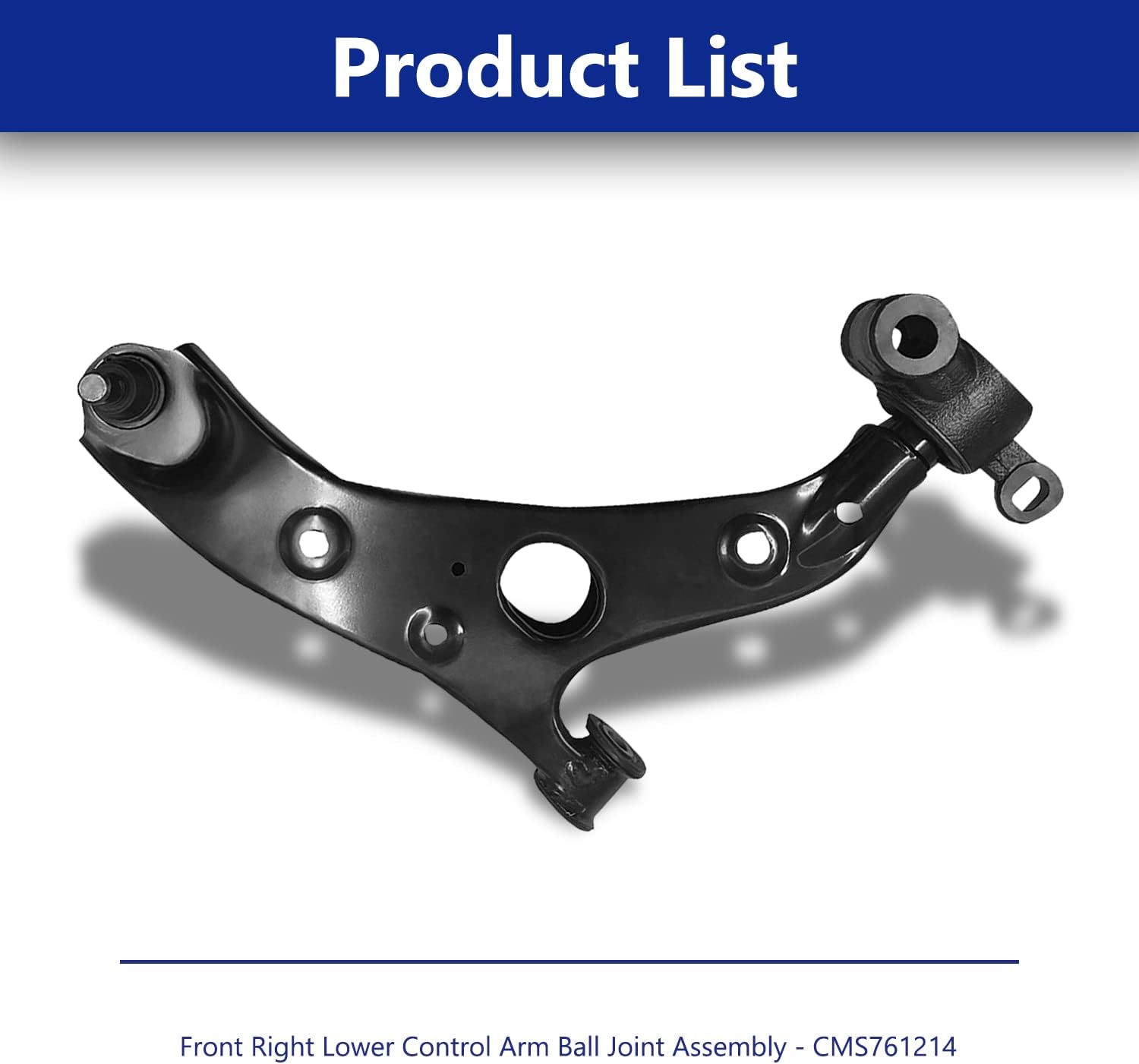 Control Arm Replacement for Front Right Lower Control Arm with Ball Joint Assembly Suspension Kit with 2013-2016 Mazda CX-5 2014-2020 Mazda 6 - Passenger side