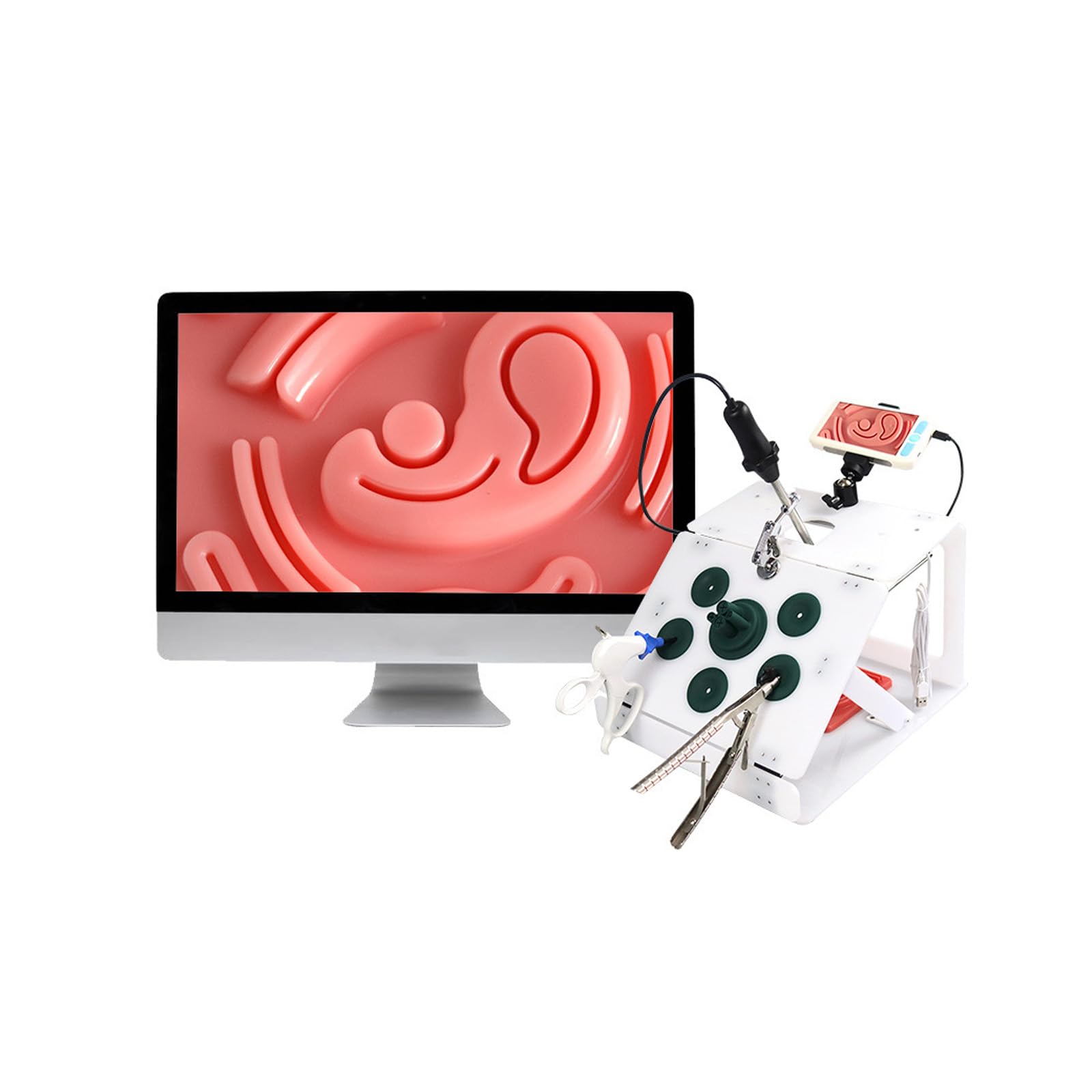 Amazon.co.jp: 折りたたみ式ポータブル腹腔鏡シミュレーター