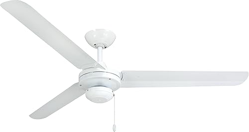 TroposAir Tornado - Ventilador de techo industrial color blanco puro de 56 pulgadas TroposAir Tornado - Ventilador de techo industrial color blanco puro de 56 pulgadas
