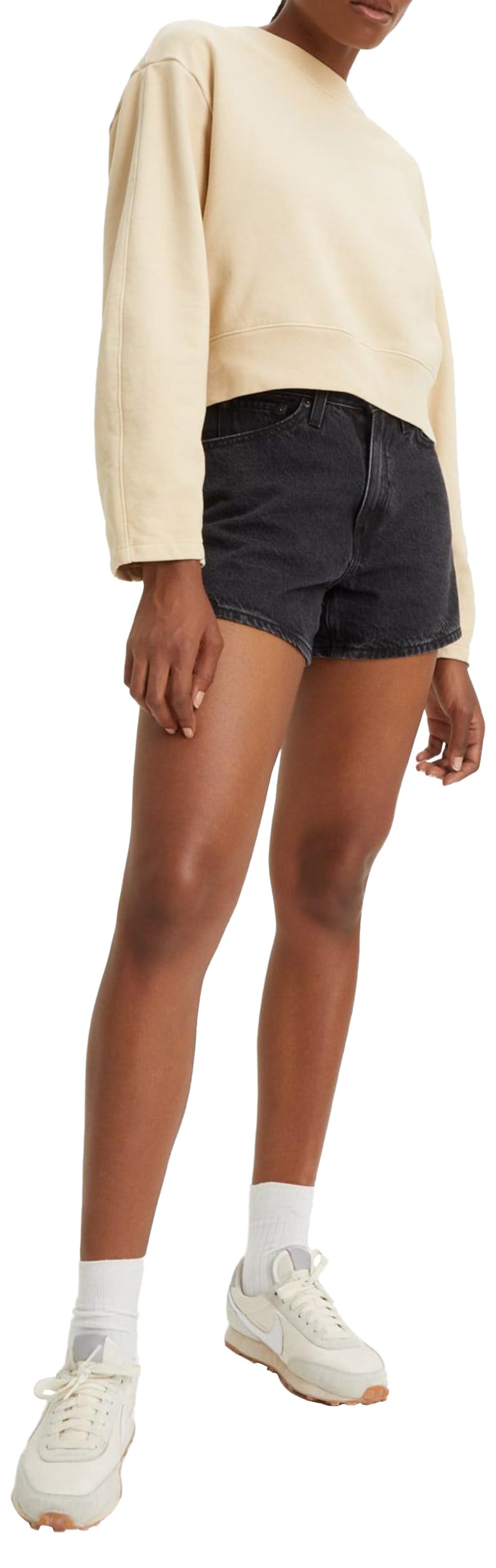 Levi's 80s Mom Short Blacks - 80S MOM SHORT BLACKS Kobiety