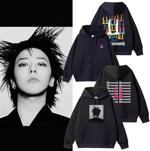 プ*ン様 【早い者勝ち】G-DRAGON ジヨン フーディー　パーカー正規品 G-DRAGON ソウルコン Ubermensch フーディー パーカー グレー