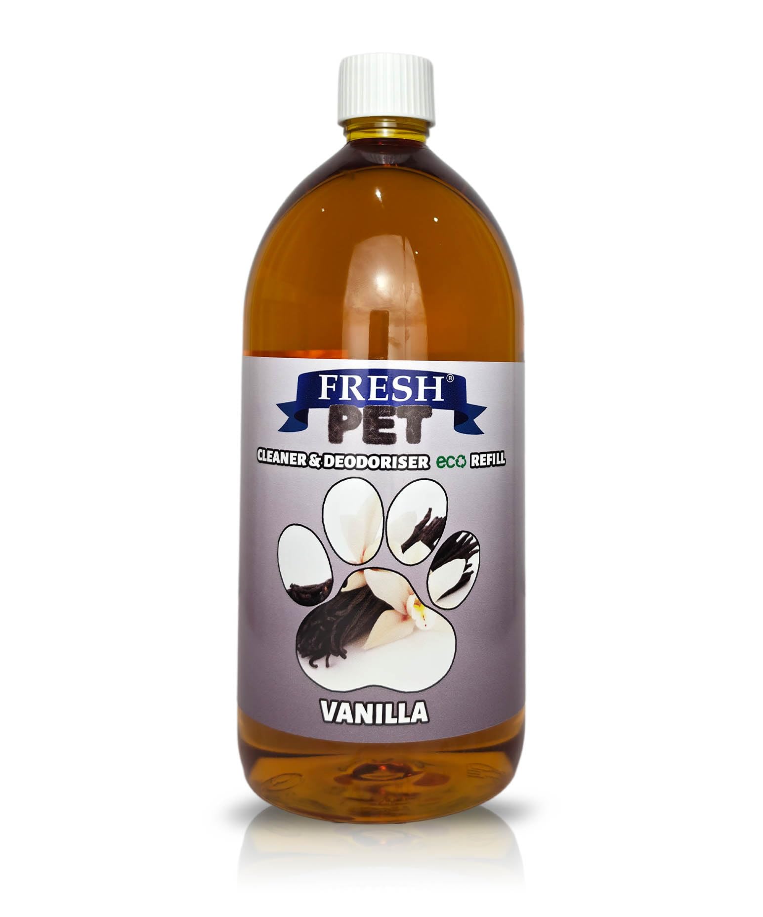 Trade Chemicals FRESH PET eco-Refill 1L Bottle (Makes up to 25L) - Kennel Disinfectant | Cleaner | (VANILLA)
