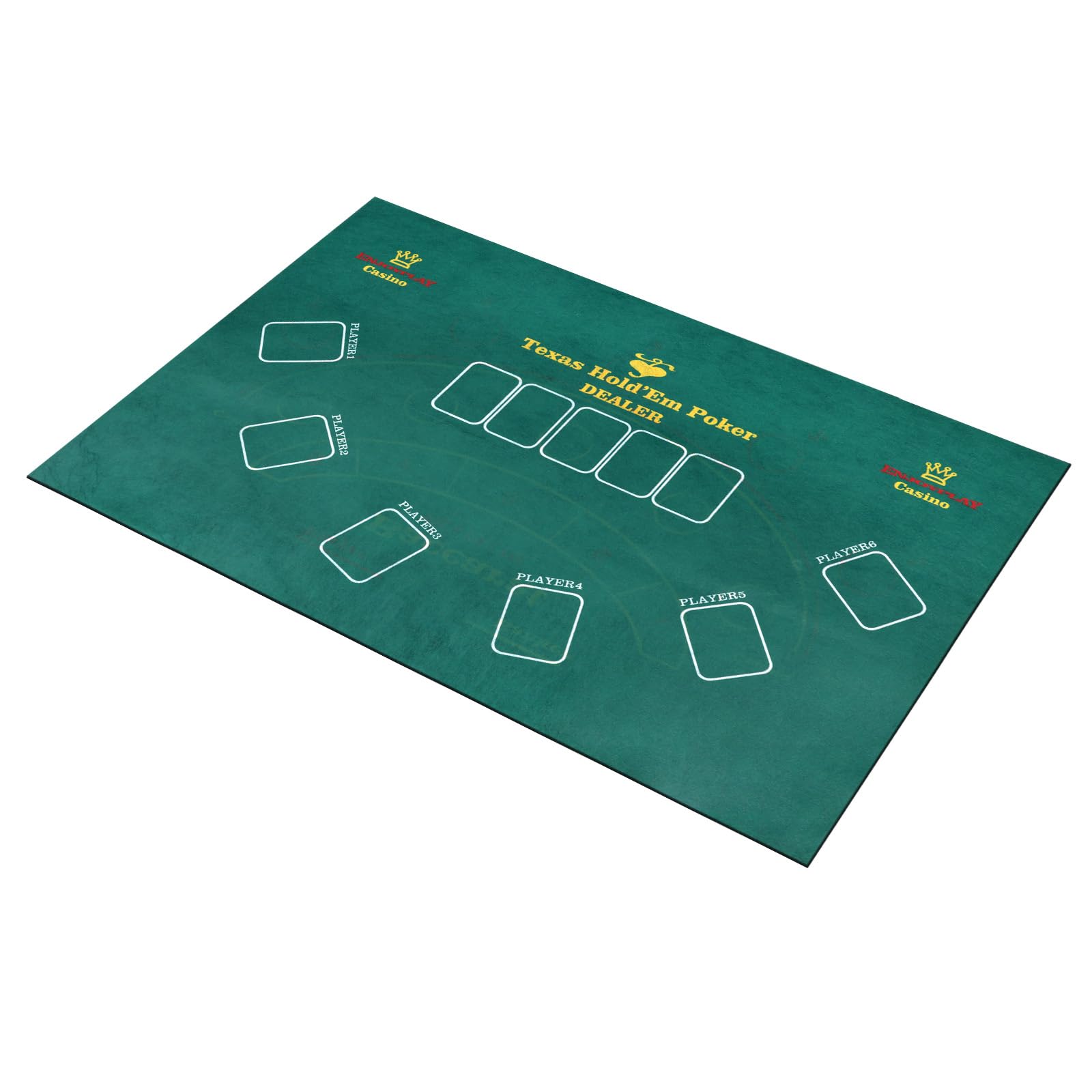 Felt Table Layout Mat Game Table Cover Card Tables Pad Double Side Poker Pad Anti-Slip Mat Soft Game Mats Waterproof Tables Cloth for Poker Cards Games Blackjack and Roulette(Texas + Baccarat)
