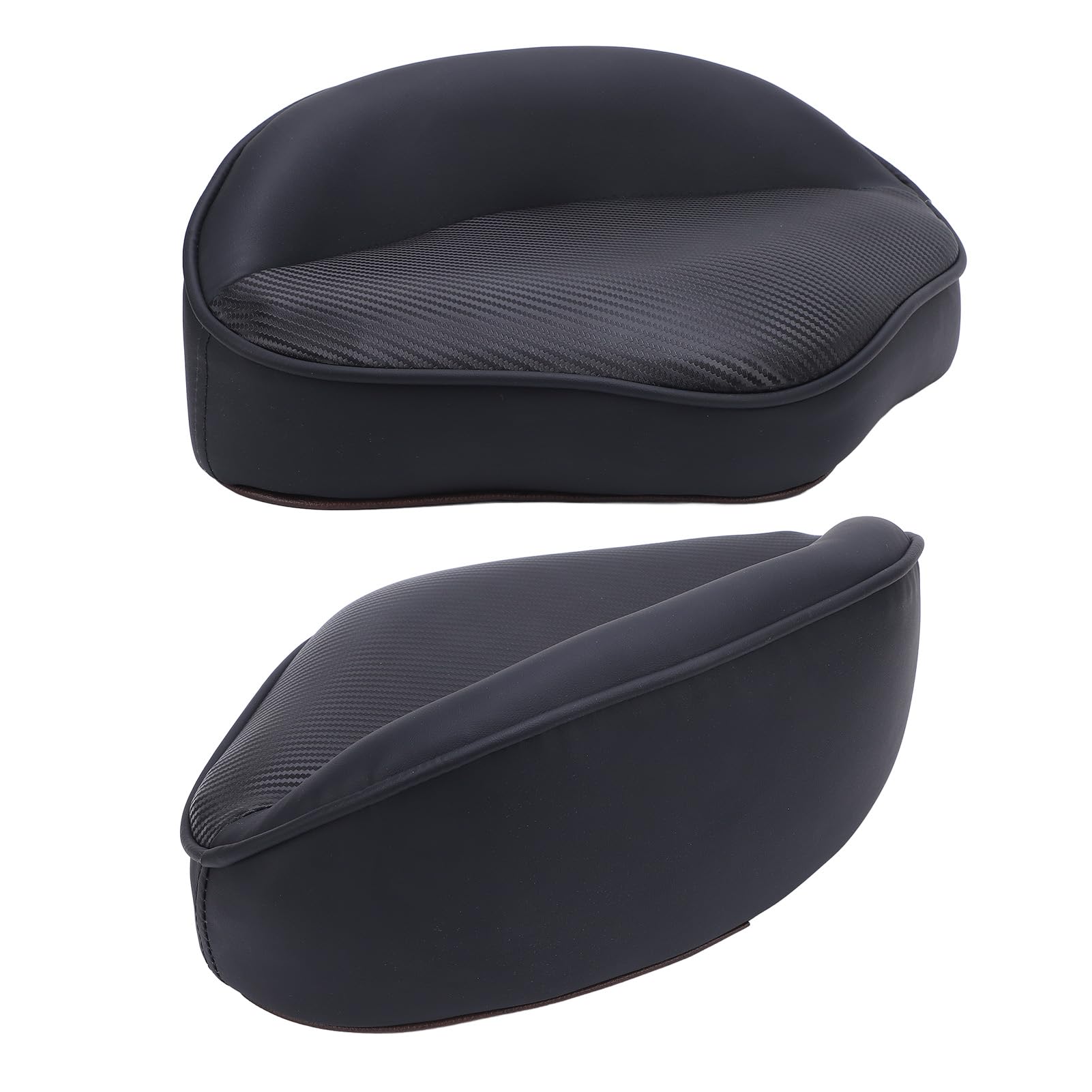 Asiento de Fundición, Asiento de Cuero con Pedestal de PVC para Barco Asiento de pesca Asiento de cubierta Casting con agujeros reservados para tornillos, para yates Barcos Barco
