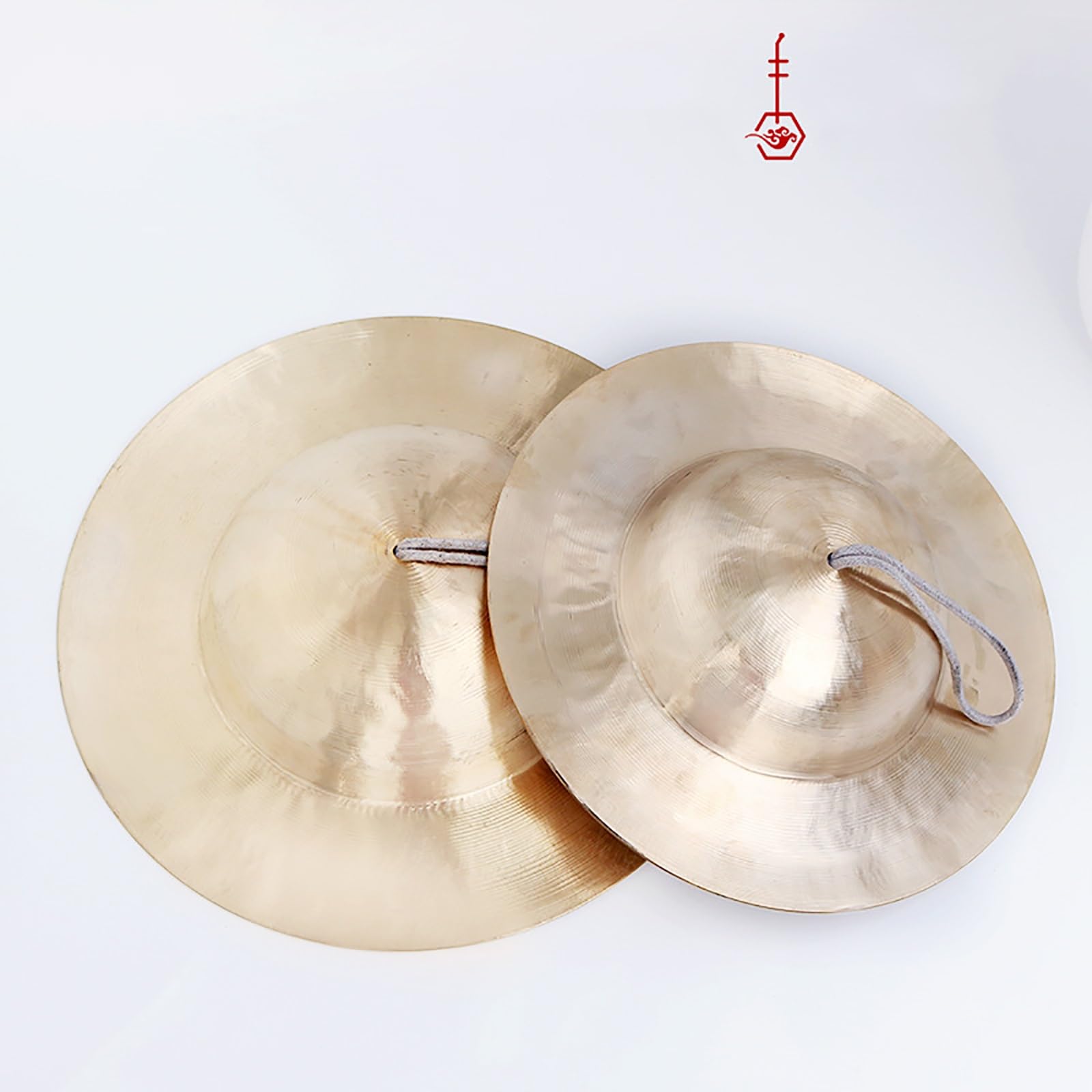 Chinas Kampf gegen Musikinstrumente Kupfergang, Big Head Becken Fingerbecken 1 Paar, Traditionelle China Becken Kupfer(36CM)