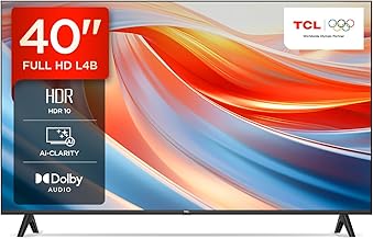 Tcl 40 inch (101 cm)  Metallic Bezel-Less 40L4B (Black) Smart Android Full HD LED TV