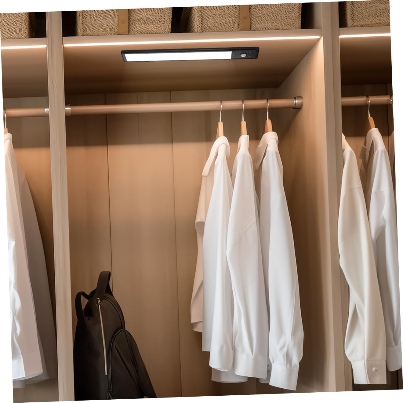 4 Piezas Luces LED con Sensor de Movimiento para Muebles de Cocina de Alta Brillo Fácil Instalación para Estanterías Pasillos y Escaleras