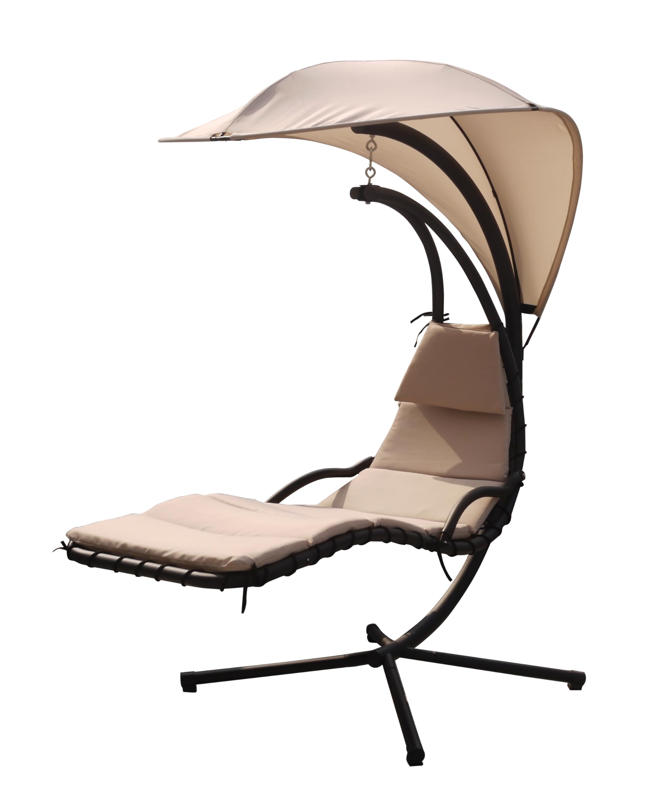 VidaXL Amaca Con Asta 210x150 Cm – Marrone – Portata 150 Kg – Per 2 Persone