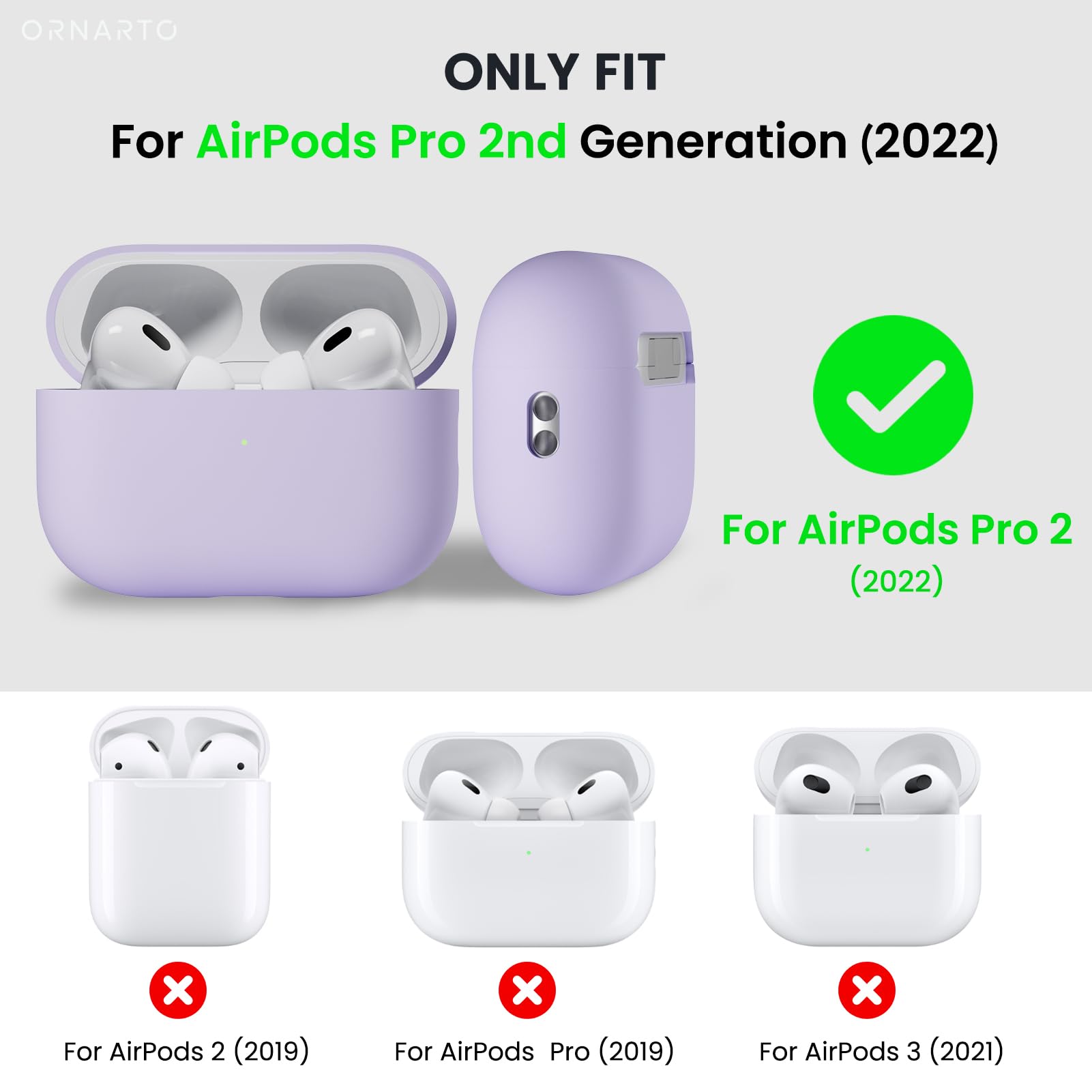 Pro 3rd Generation Airpods Generation Vs ORNARTO Compatible