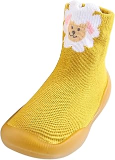 Sapatos de borracha para bebês meninos e meninas, cor lisa, quente, sola macia, pantufa, macia, para meninos