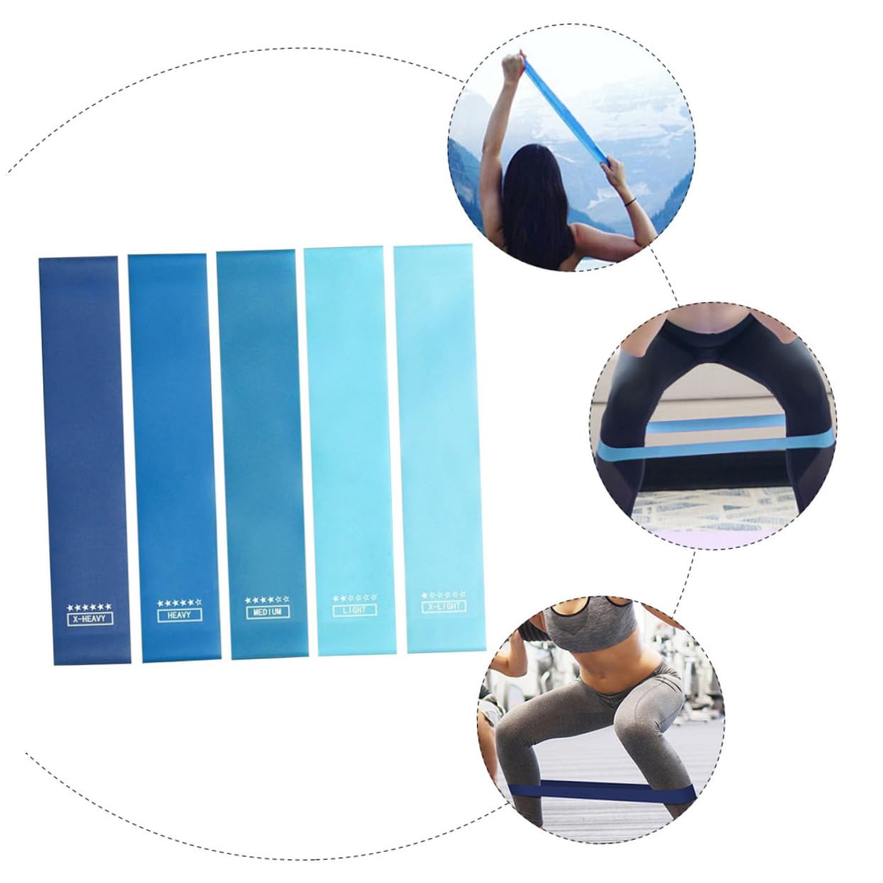 TOYANDONA Banda Elástica Bandas Correas De Gimnasio Gym Straps Banda Elástico Ligas De Resistencia para Ejercicio Banda De Ejercicio Cinturón De Resistencia Al Ejercicio