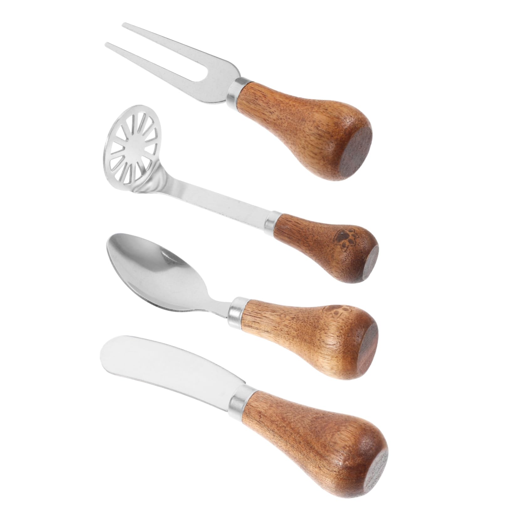 UTHCLO Multi-function Cheese Knife Set 4pcs Cheese Fork Butter Spatula Slicer Spreader Perfect for Kitchen