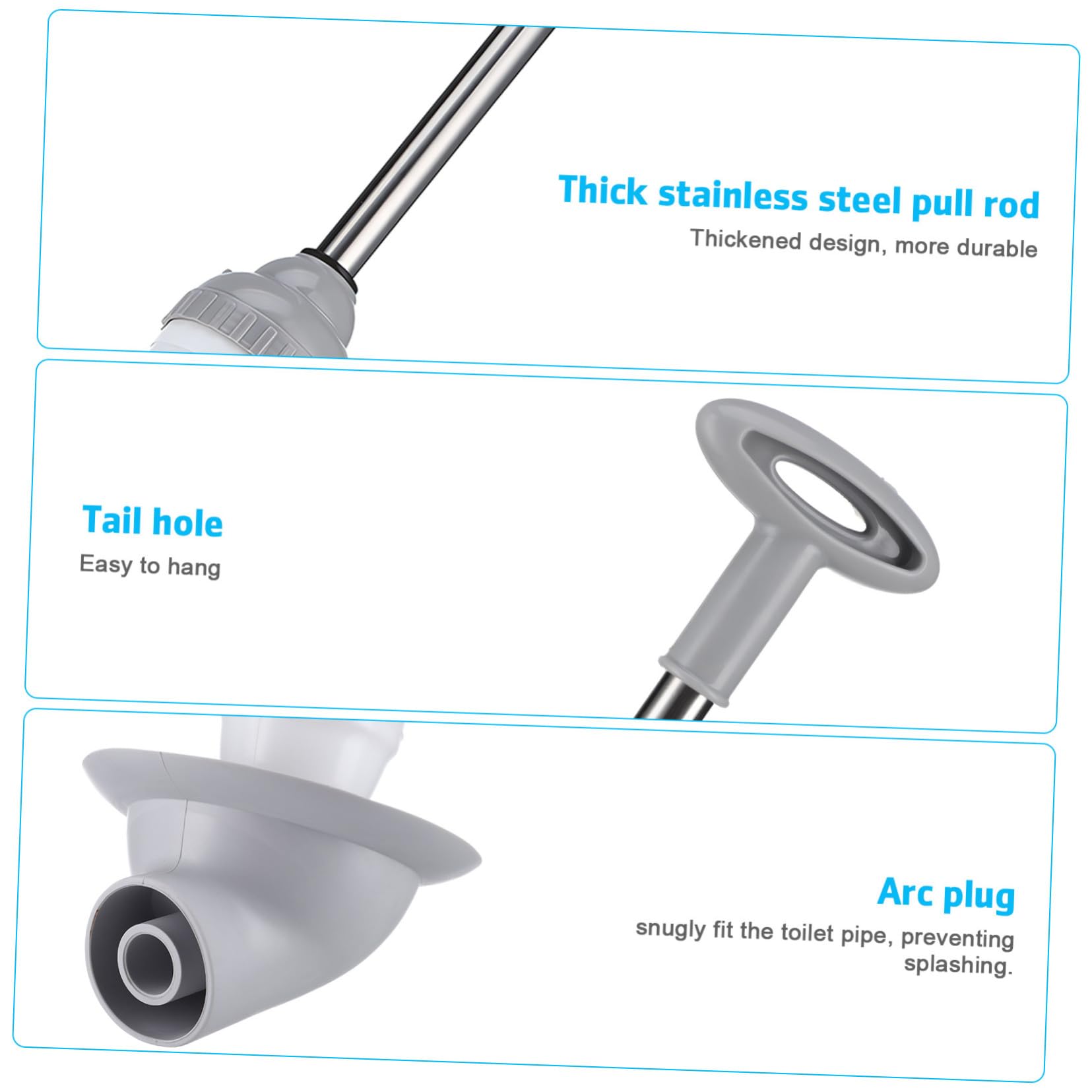 STOBAZA Déboucheur Air Comprimé Haute Pression avec Tête Incurvée Outil Robuste Acier Inoxydable pour Canalisation WC Extraction Rapide des Bouchons