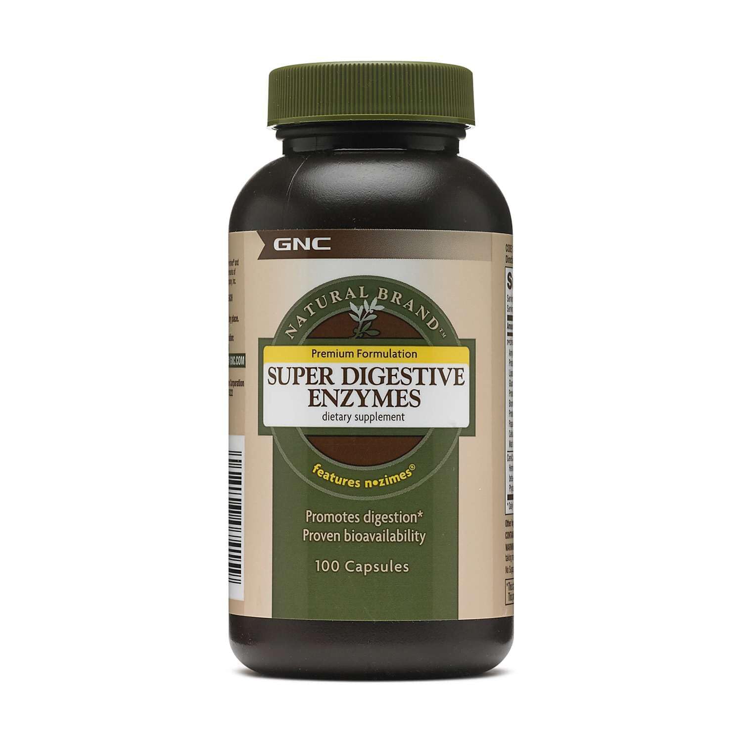 GNC Natural Brand Super Digestive Enzymes, Digestive Support, 100 Capsules 100 Count (Pack of 1)