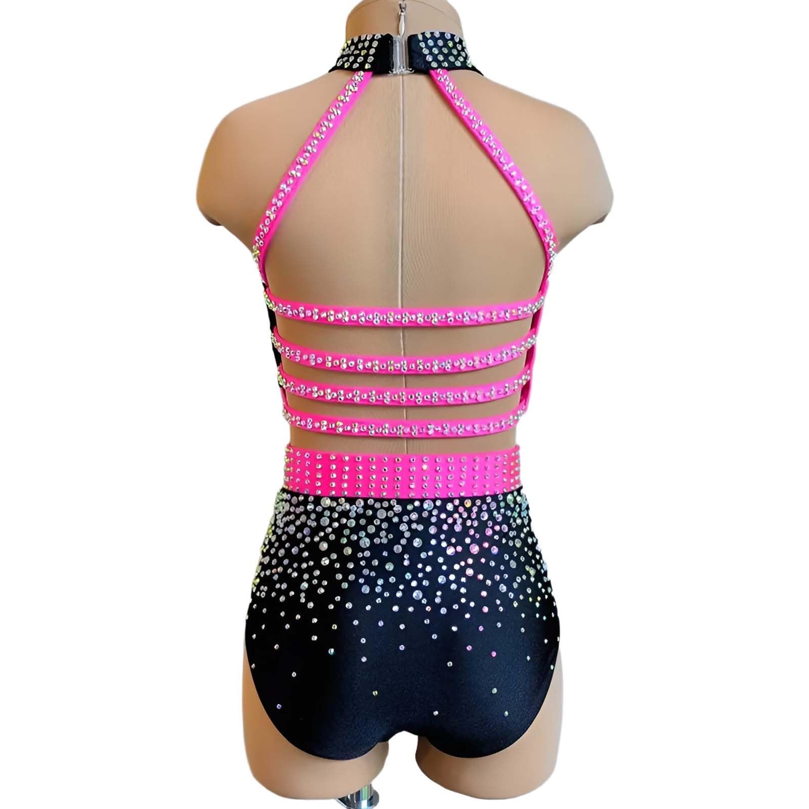 Strój do Tańca Lirycznego Damski Spandex Siatka Cyrkonie na Zawody