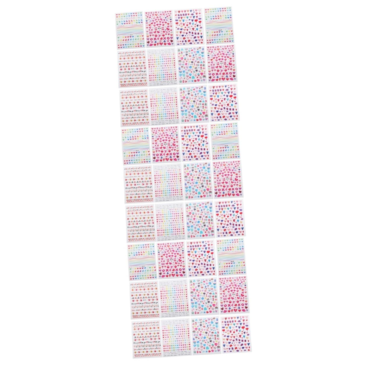 FRCOLOR 3 Set Di Adesivi Per Unghie Unici Per Donne Decalcomanie Per Nail Art Kit Di Decorazione Per Unghie 12 Fogli * 3