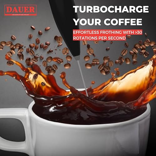 Miniatura 5 de Dairy Maestro - Espumador y batidor de leche prémium para bebidas de calidad barista. Perfecto para capuchinos, lattes, matcha, chocolates