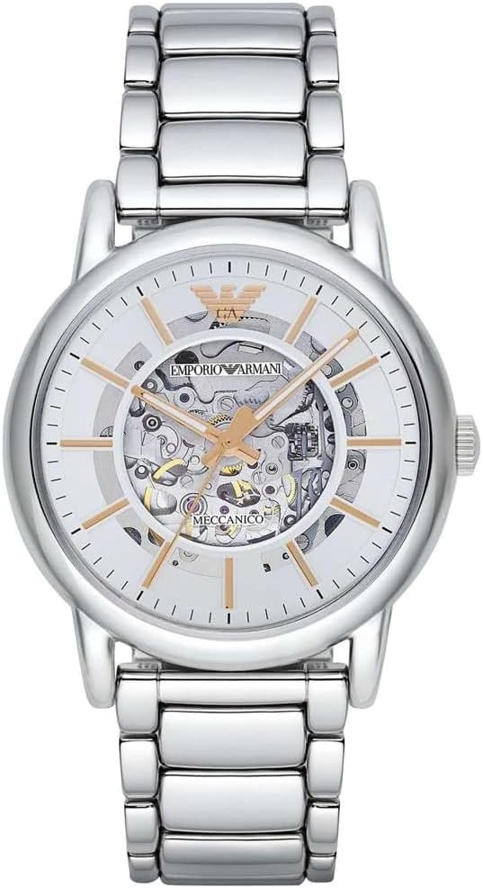 Emporio Armani メンズ AR1980 ドレスシルバーウォッチ, シルバー 機械式 自動巻き, モダン Amazonで販売中 Emporio Armani メンズ AR1980 ドレスシルバーウォッチ, シルバー 機械式 自動巻き, モダン Amazonで販売中