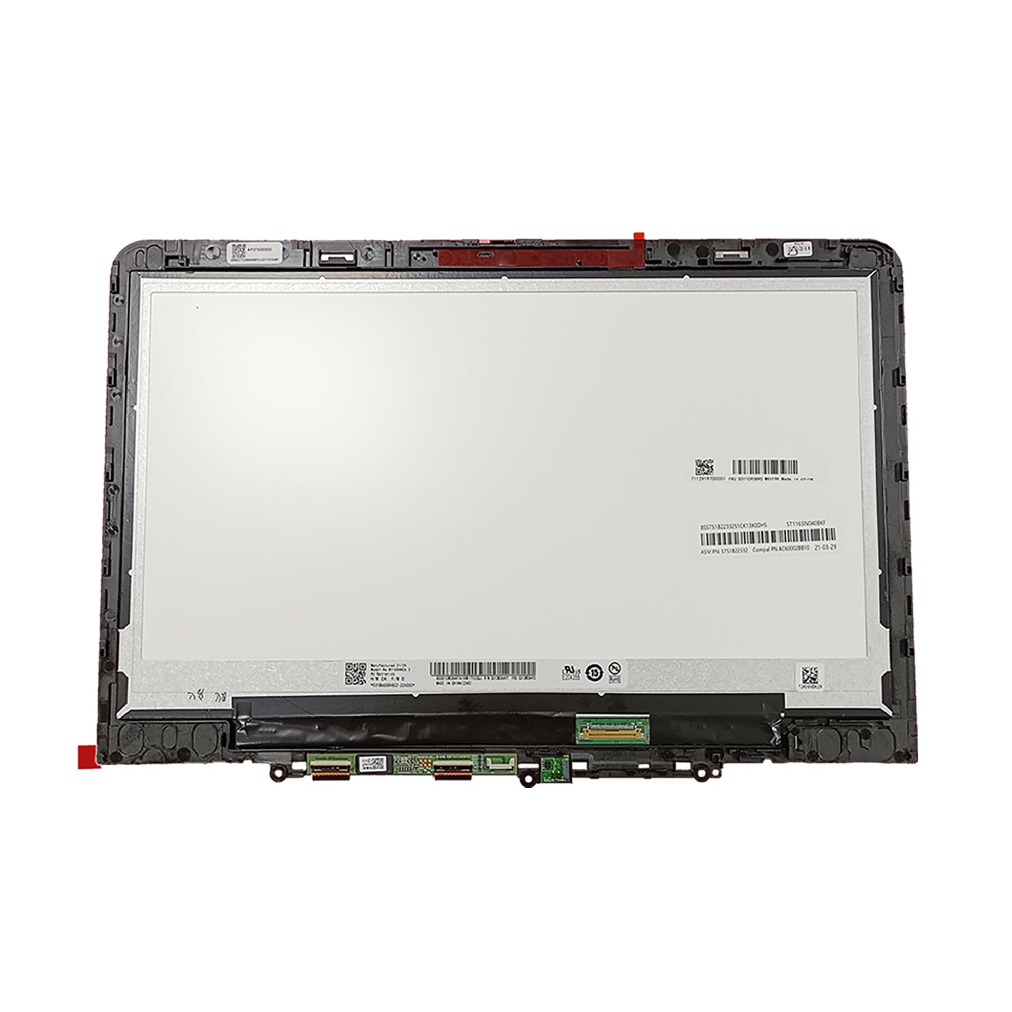 Lyinsen Replacement Laptop LCD LED Touch Screen Digitizer Display Assembly with Bezel 11.6" for Lenovo Chromebook 300E Gen3 5D11C95890 Black