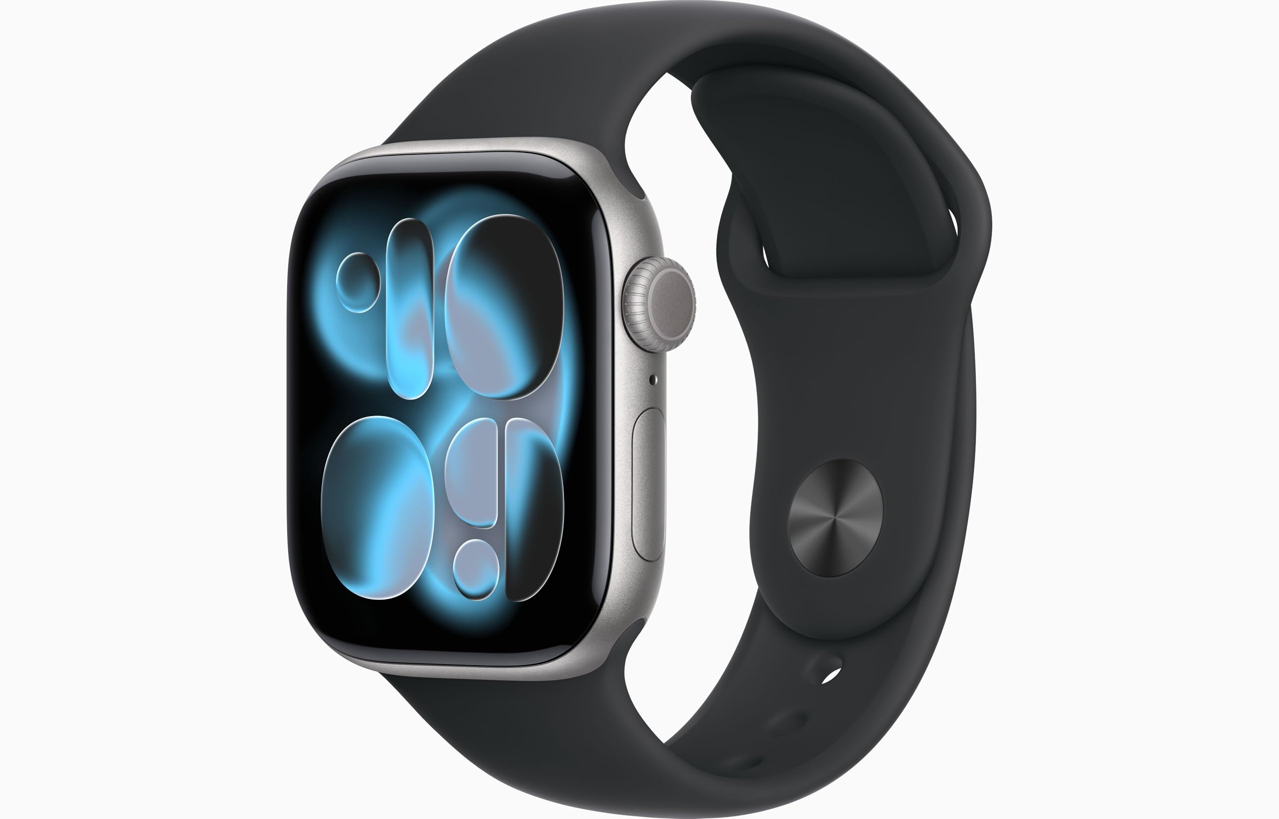 Apple Watch Series 11 [GPS, 42mm] Space Gray Aluminum Case with Black Sport Band, S/M (Renewed)