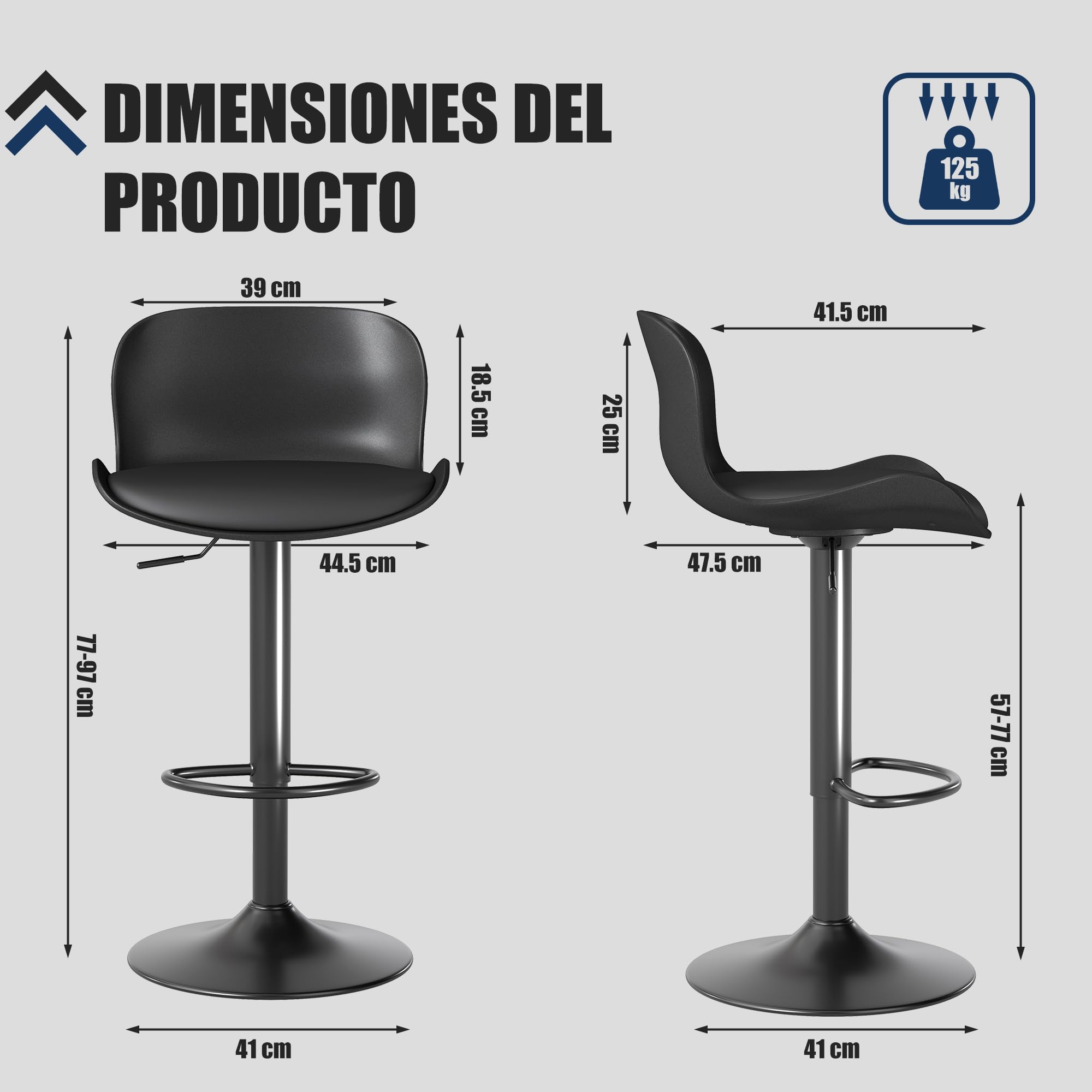 Flysky Silla de Oficina Juego de 3 ergonómica, reposabrazos, Malla, Negro | Silla giratoria con soporte lumbar, malla transpirable, ideal como silla de escritorio para oficina y hogar