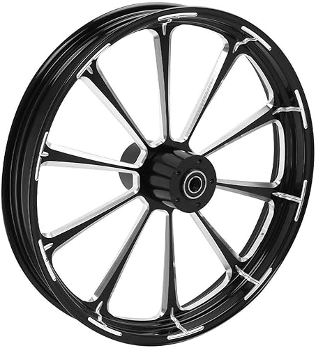 Miniatura 4 de TCMT Cubo de rueda delantera de 21 x 3.5 pulgadas, doble disco para Harley Touring Road King Street Road Electra Glide Ultra Limited Tri Glide