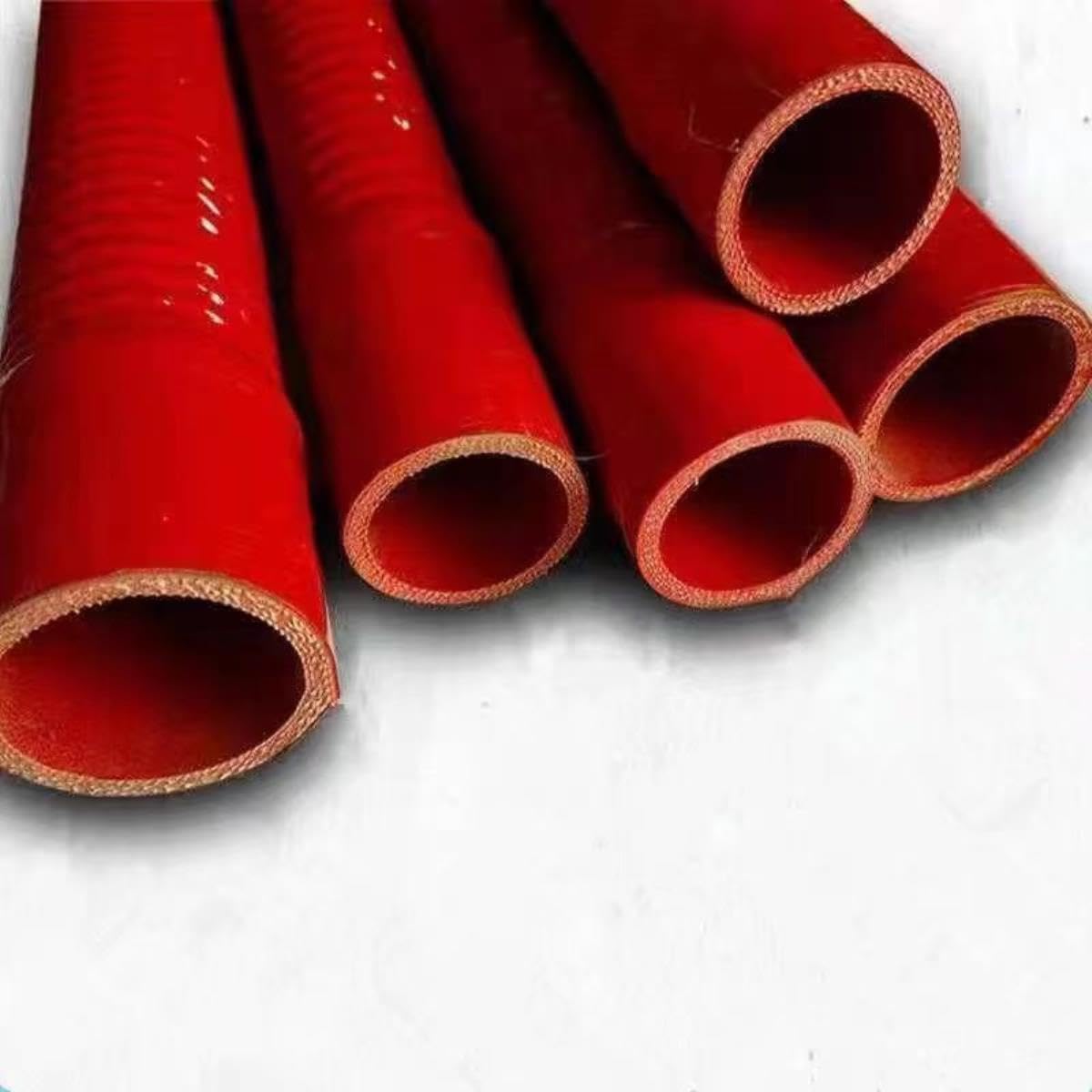 ID 30-100 mm Tubo de radiador de manguera flexible de silicona universal para entrada de aire Junta de goma de alta presión y alta temperatura-Rojo, 700 mm, ID 95 mm