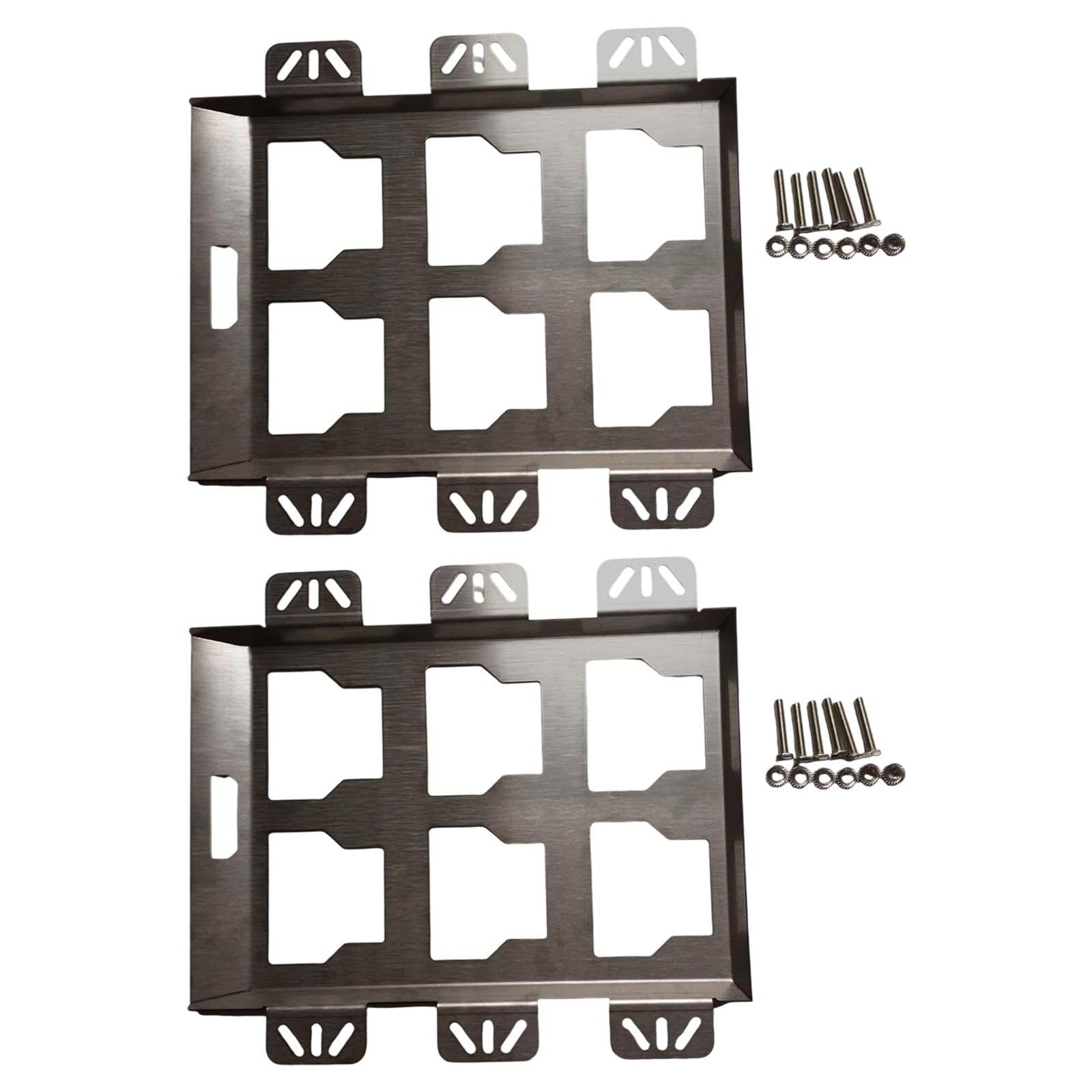 Placa de montaje para plataforma de camión de resistencia, soporte de herramientas inoxidable para particiones y estaciones de trabajo, capacidad de 50 con hardware compatible con plataforma de