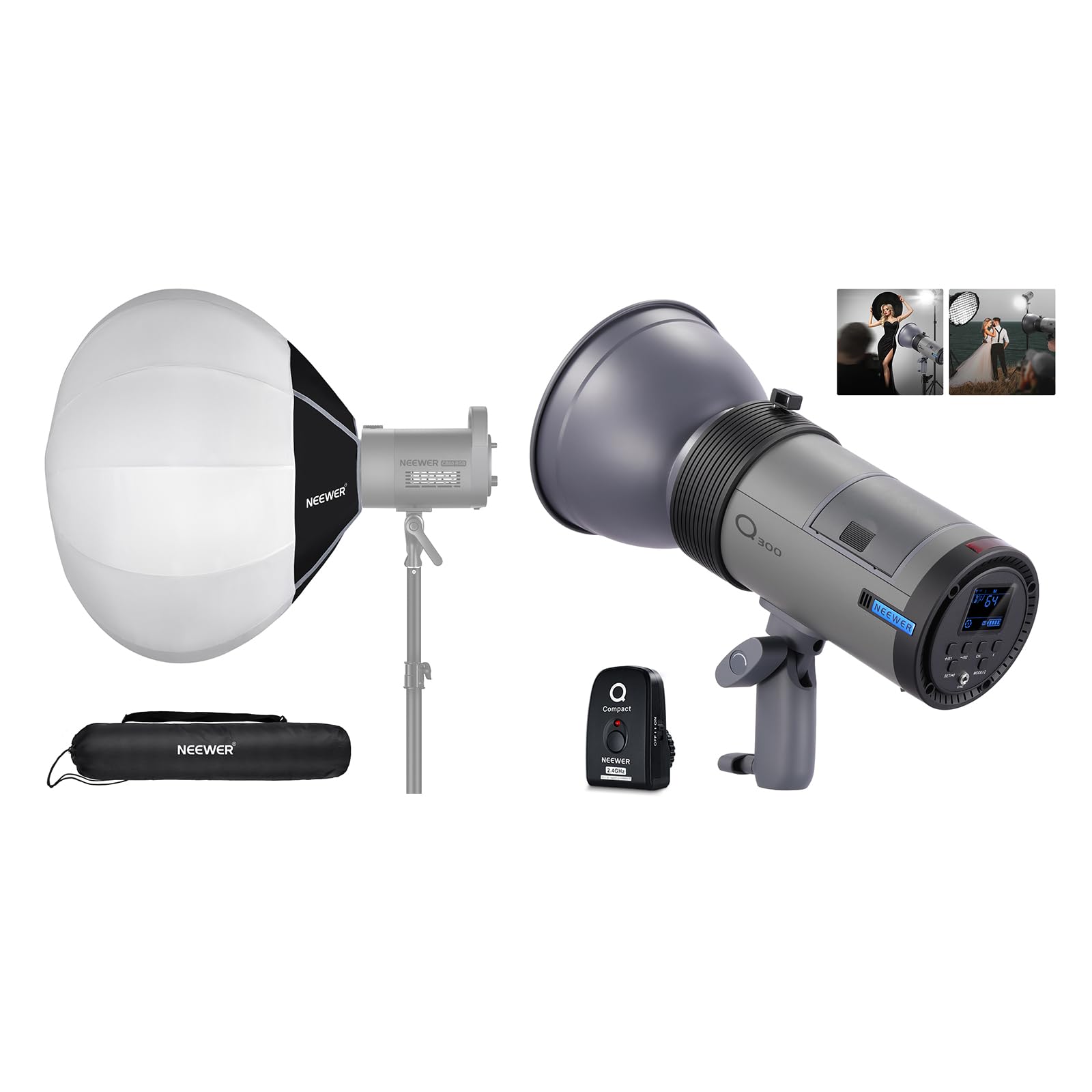 Lampadina Flash Sostituzione Neewer 300W - Per Q300 VISION4 ML300 Studio Strobe Light - Foto 3