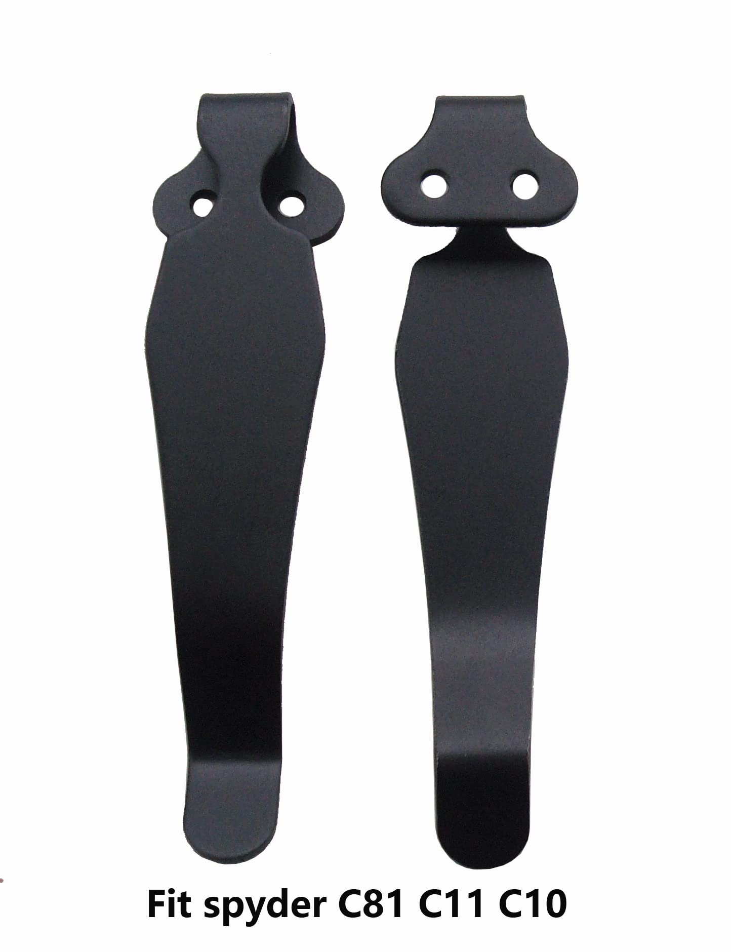 2-częściowy zestaw klipsów Deep Carry Pocket Clip zamiennik do Spyder C10 C11 C81, EDC, scyzoryk z klipsem i składanym nożem typu "zrób to sam", Kydex klipsy do talii