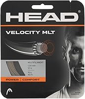 HEAD Velocity MLT Multifilament Tennis Strings 40ft Set - Power, Spin & Durability for Club Players