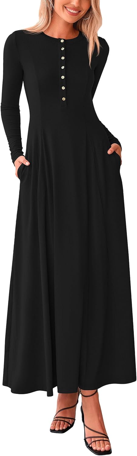 PRETTYGARDEN Maxi Dresses for Women 2025 Fall Casual Seychelles | Ubuy PRETTYGARDEN Maxi Dresses for Women 2025 Fall Casual Seychelles | Ubuy
