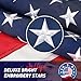 American Flag 3x5 Outdoor, 210D 3x5 Flags Outside, Heavy Duty Spun Polyester USA Flag, All Weather US Flags with Embroidered Stars Sewn Stripes Brass Grommets, Vivid Color for Outdoor Indoor (3 by 5 Foot)