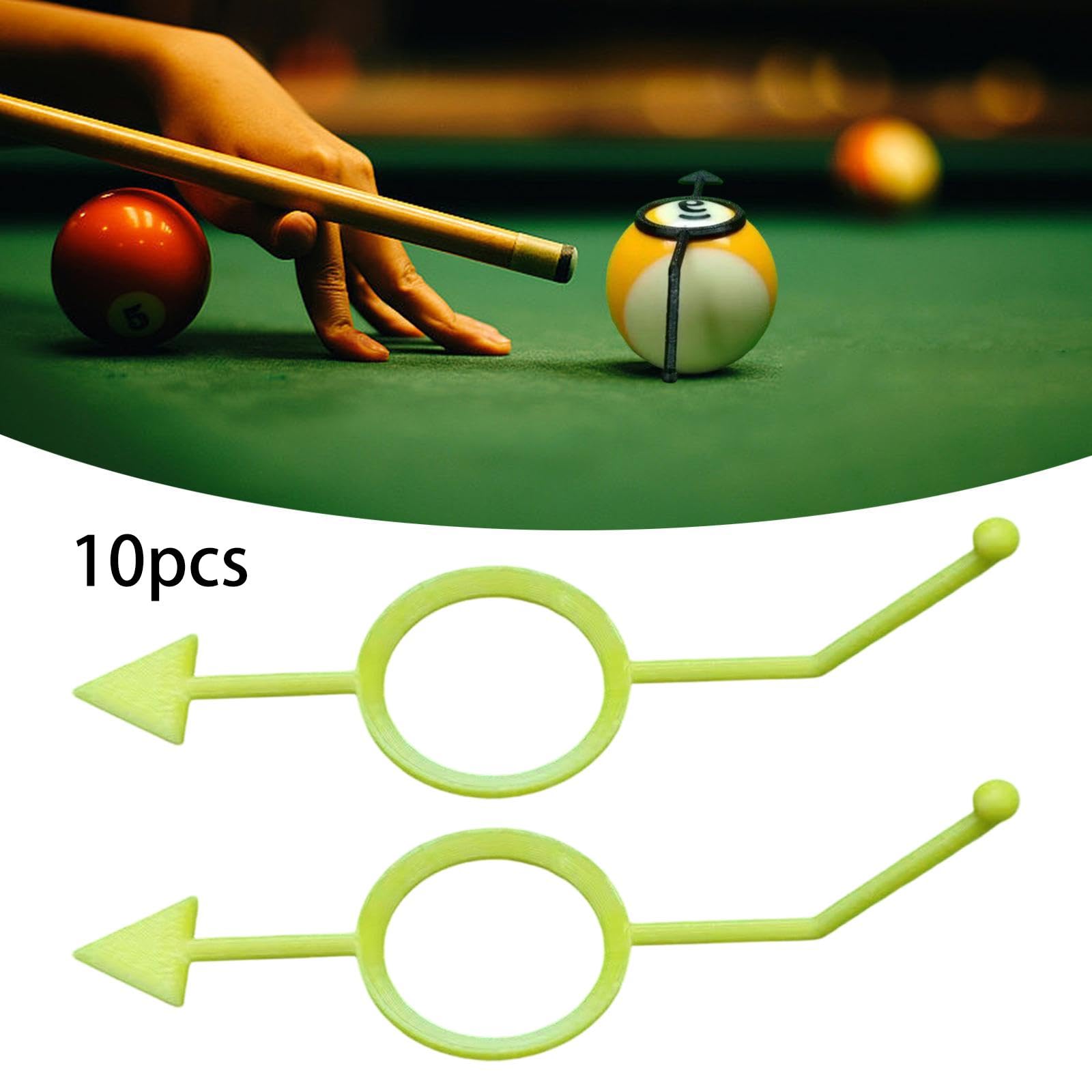 Baoblaze 10x Aiuto per l'allenamento del Biliardo, Accessori per Bambini Migliora Le tue abilità in Piscina Alte Prestazioni con Attrezzatura Sportiva