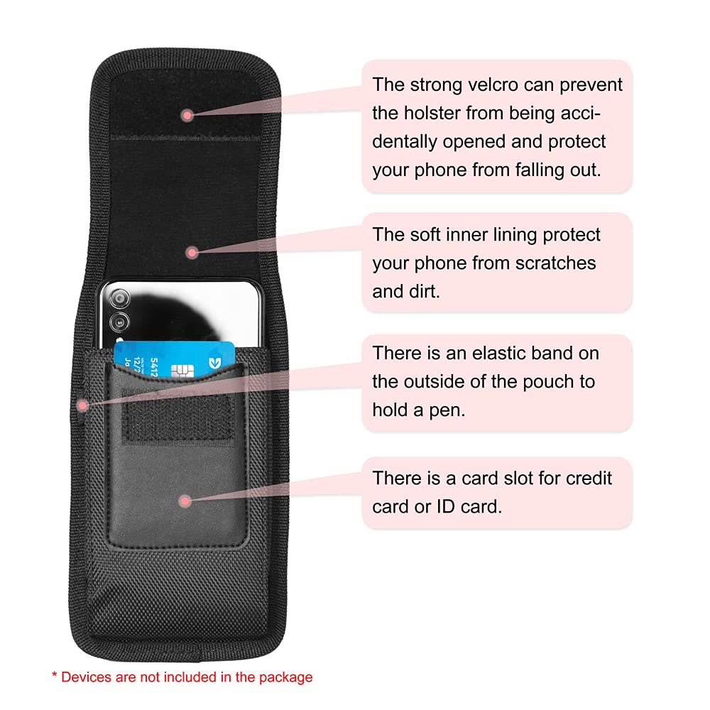 Funda para teléfono celular con clip para cinturón para iPhone SE/6/6s/7/8/X/XR/XS/11/11 Pro/12/12 Mini/12 Pro, para Samsung Galaxy S5/S6/S7/S8/S9/S10/S20/S21/J3/J7/A10e, para LG, Motorola