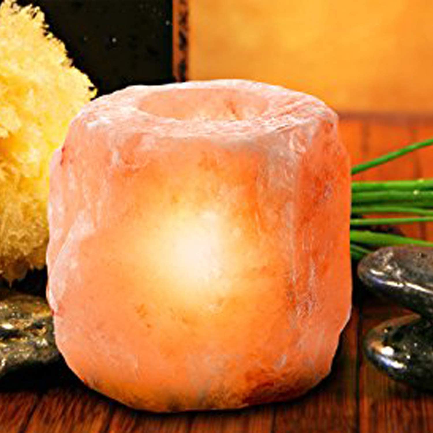 Himalaya Salz Kristall Kerzenhalter Kugel 900g HIMALAYA | Maisons Du Monde