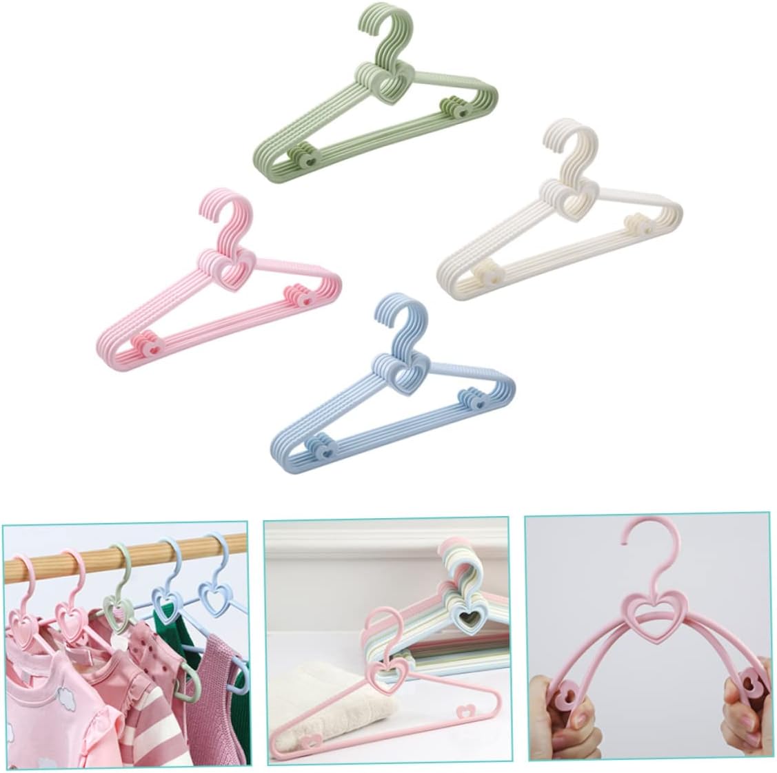 Coat Hangers, 40 Pcs Children Hanger Small Space Saver Hangers Baby Hangers for Nursery Shirt Hanger Kids Cloth Hanger Coat Hangers Closet Hangers Kids Drying Hangers