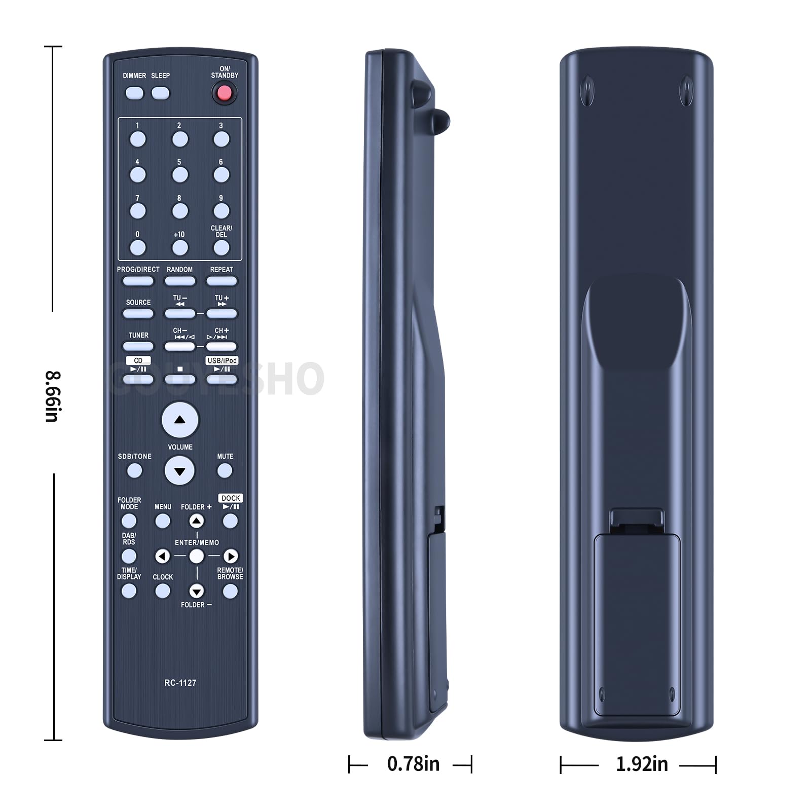 Telecomando Universale Per Denon AVR-X1600H E AVR-S750H – Nero, Infrarossi