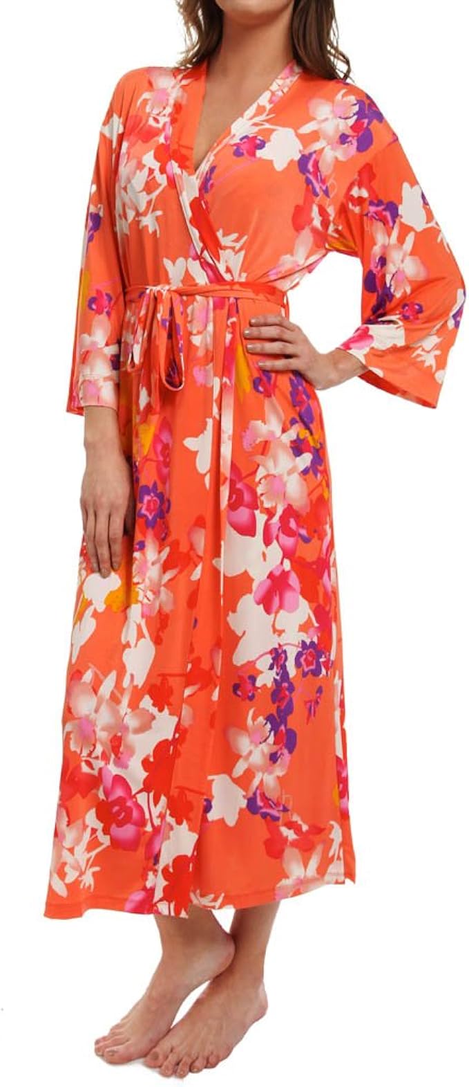 N Natori Women's Shanghai Flower Robe at Amazon Women’s Clothing store