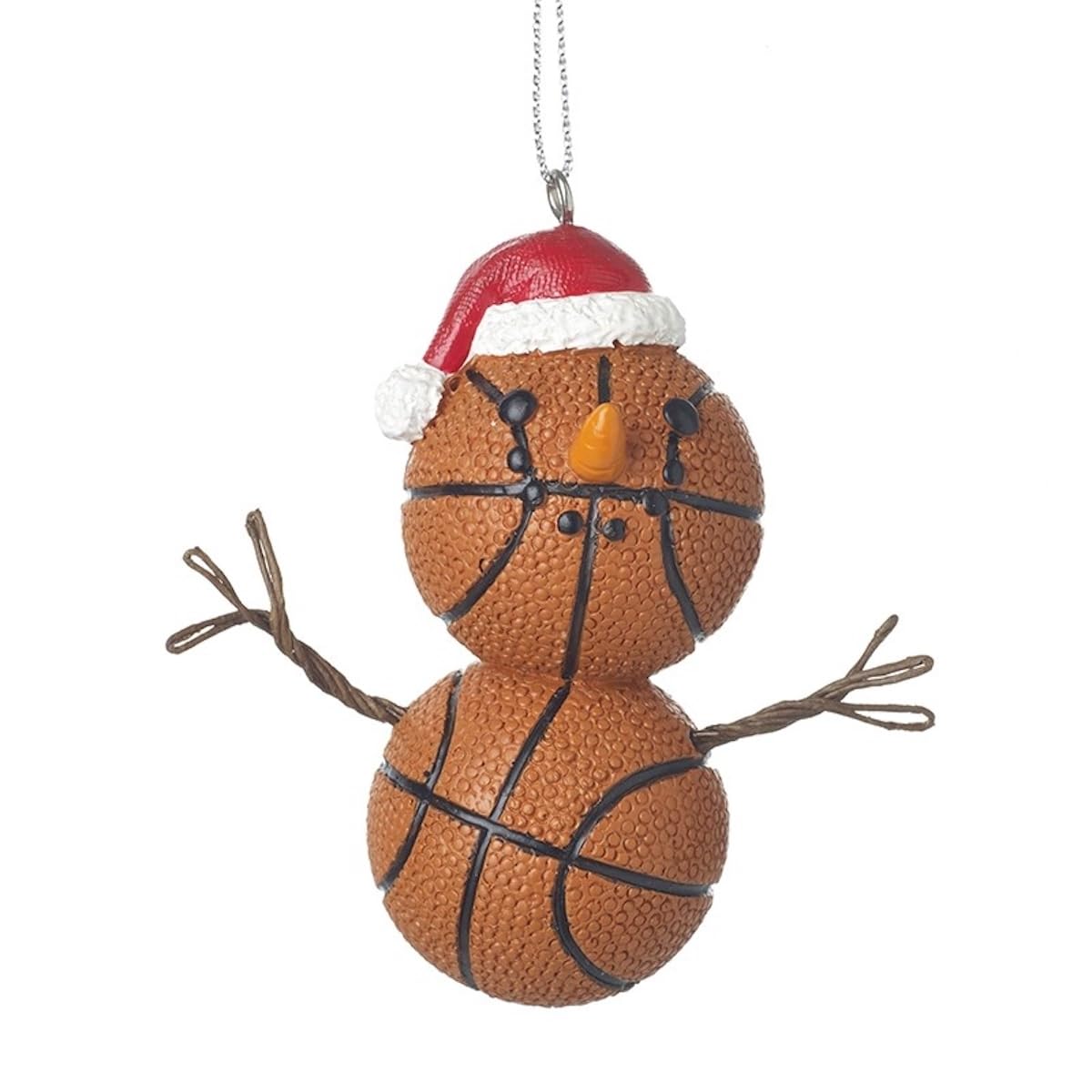 Heaven Sends Multicoloured Basketball Snowman Christmas Tree Decoration