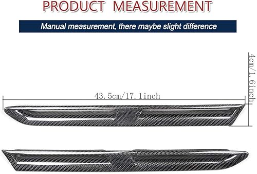 Miniatura 5 de Carbon Fiber Fender Vents Air Scoops Trim fits for Nissan GTR Base Coupe 2008-2016