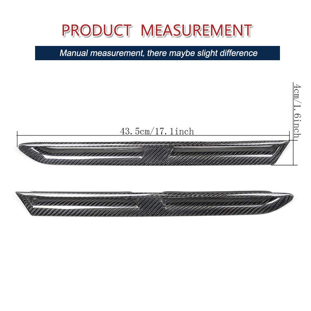Amazon.com: Carbon Fiber Fender Vents Air Scoops Trim fits