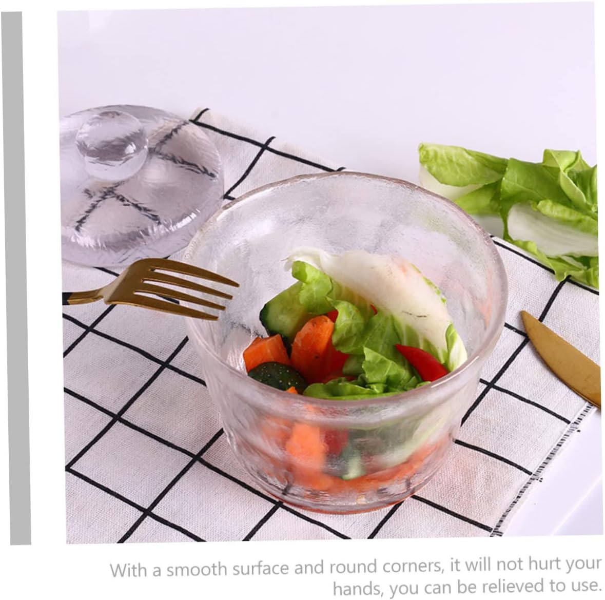 VALICLUD Heavy Duty Glass Pickle Jar with Sealing Lid Transparent Round Vegetable Storage Container for Kimchi Cabbage Cucumber Radish Glass Tank for Restaurant and Home Use